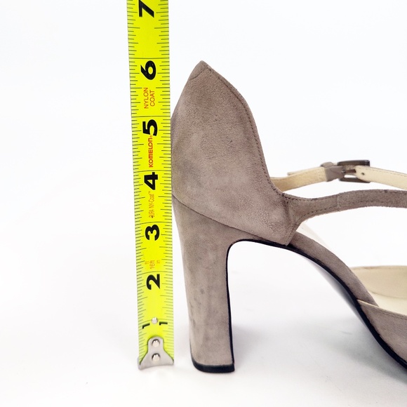 Vintage Martinez Valero Suede Mary Jane Block Heels Pumps - Picture 6 of 7